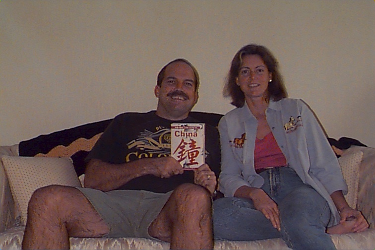 Here’s a shot of Camille and me just after arrival.
